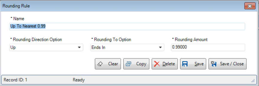 Rounding Rule