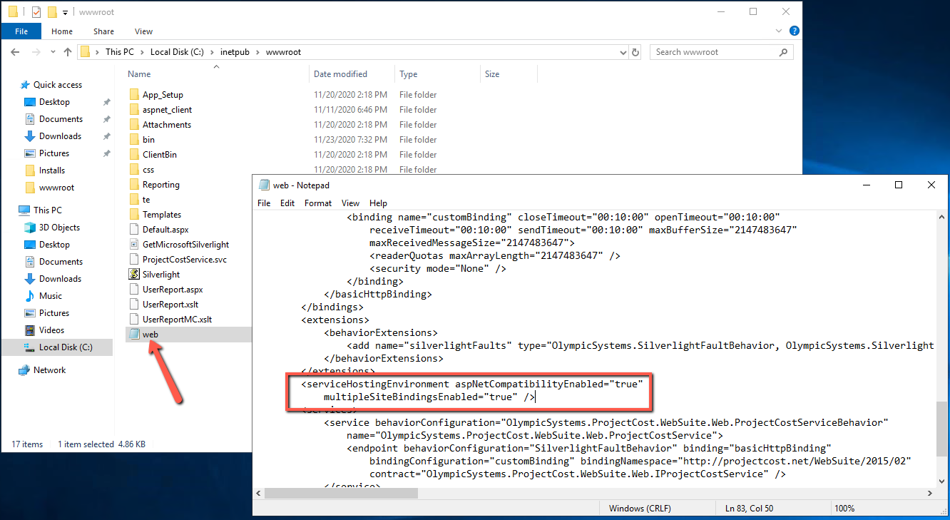 http web server item not found exception