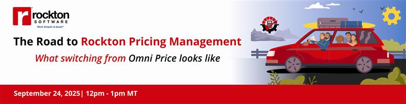 The Road to Rockton Pricing Management: What switching from Omni Price looks like | September 24, 2025 | 12pm - 1pm MT